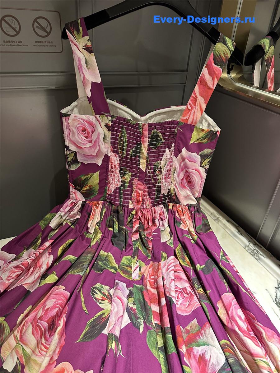 Dolce & Gabbana Floral Ruffle Dress