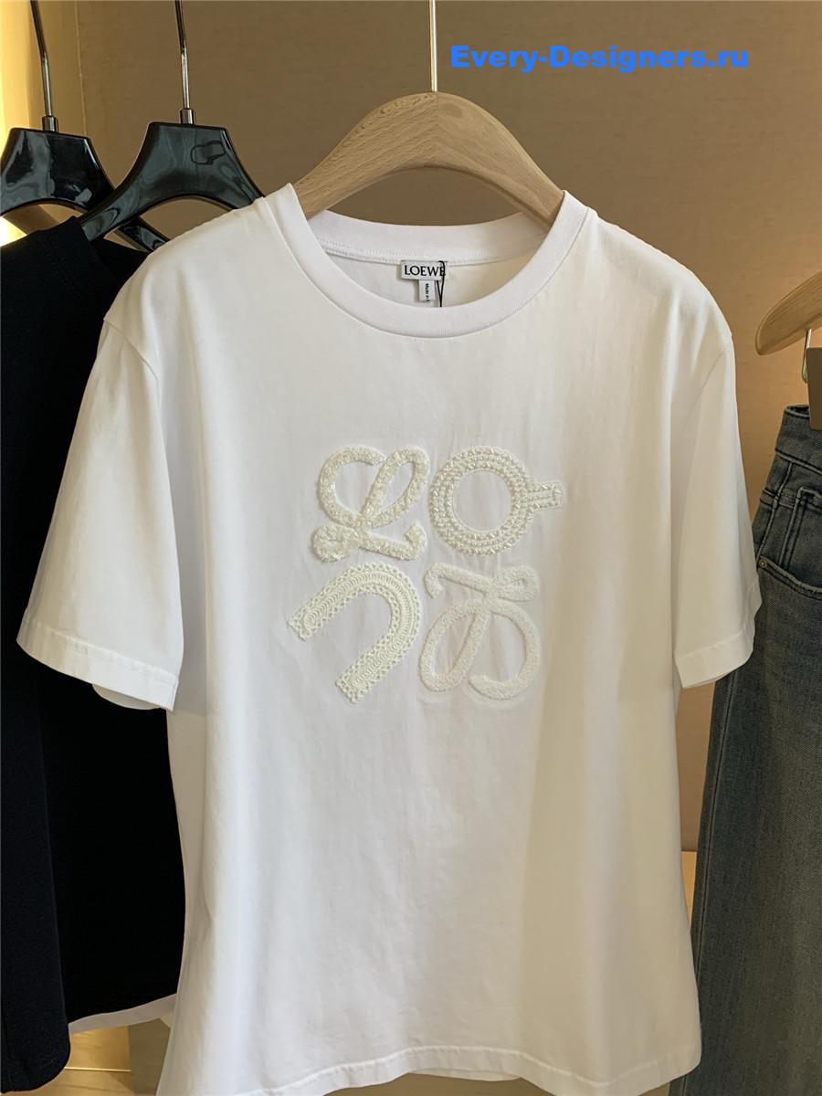 L0ew* relaxed fit white t-shirt