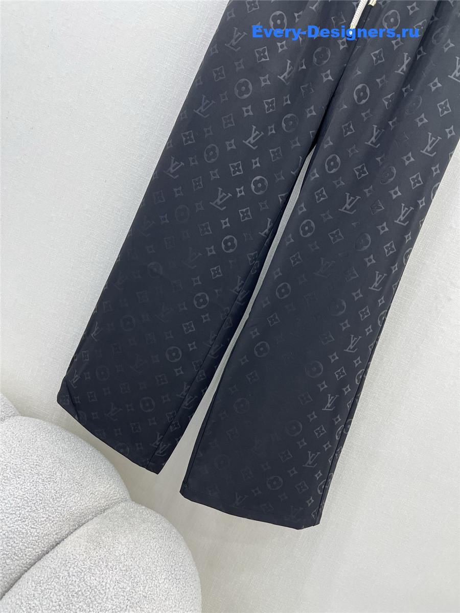 l0vis Vvtt0n monogram wide-leg trousers