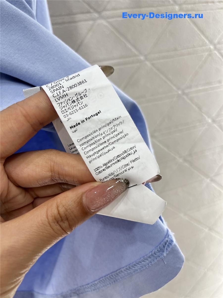 L0ew* blue short-sleeved t-shirt
