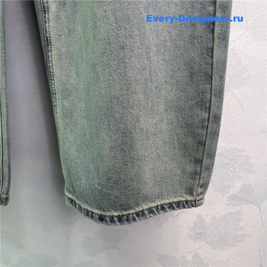 L0ew* logo embroidered loose jeans