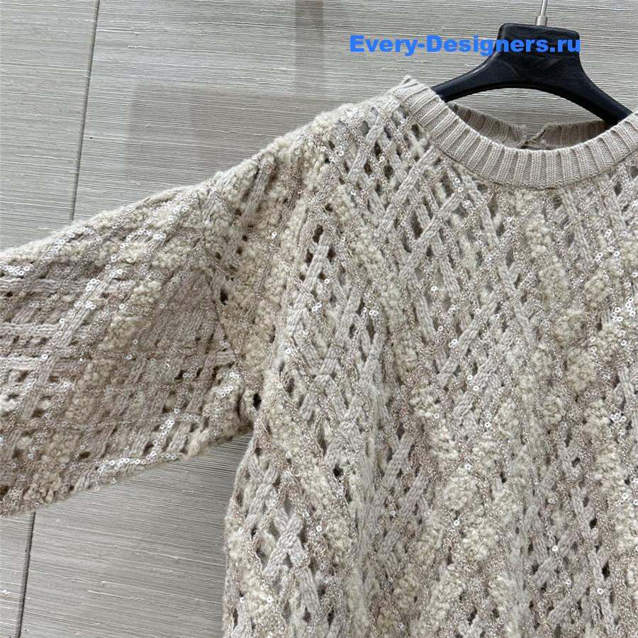 BC Gray Sequin Cashmere Dress