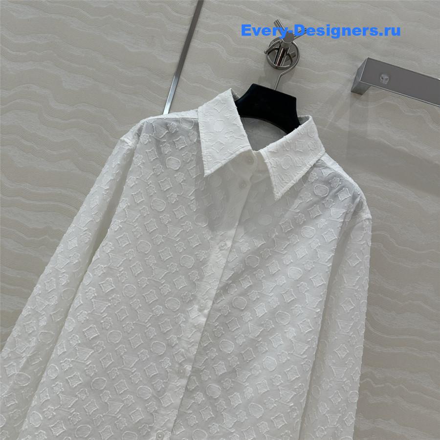 l0vis Vvtt0n white monogram shirt