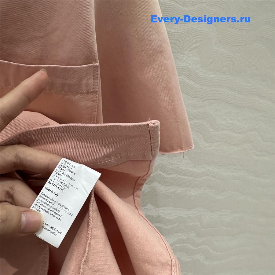 L0ew* x paula’s ibiza pink denim shirt