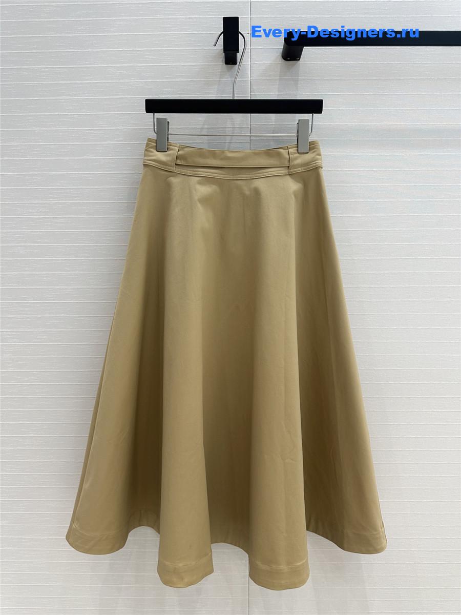 D10r brown belted skirt