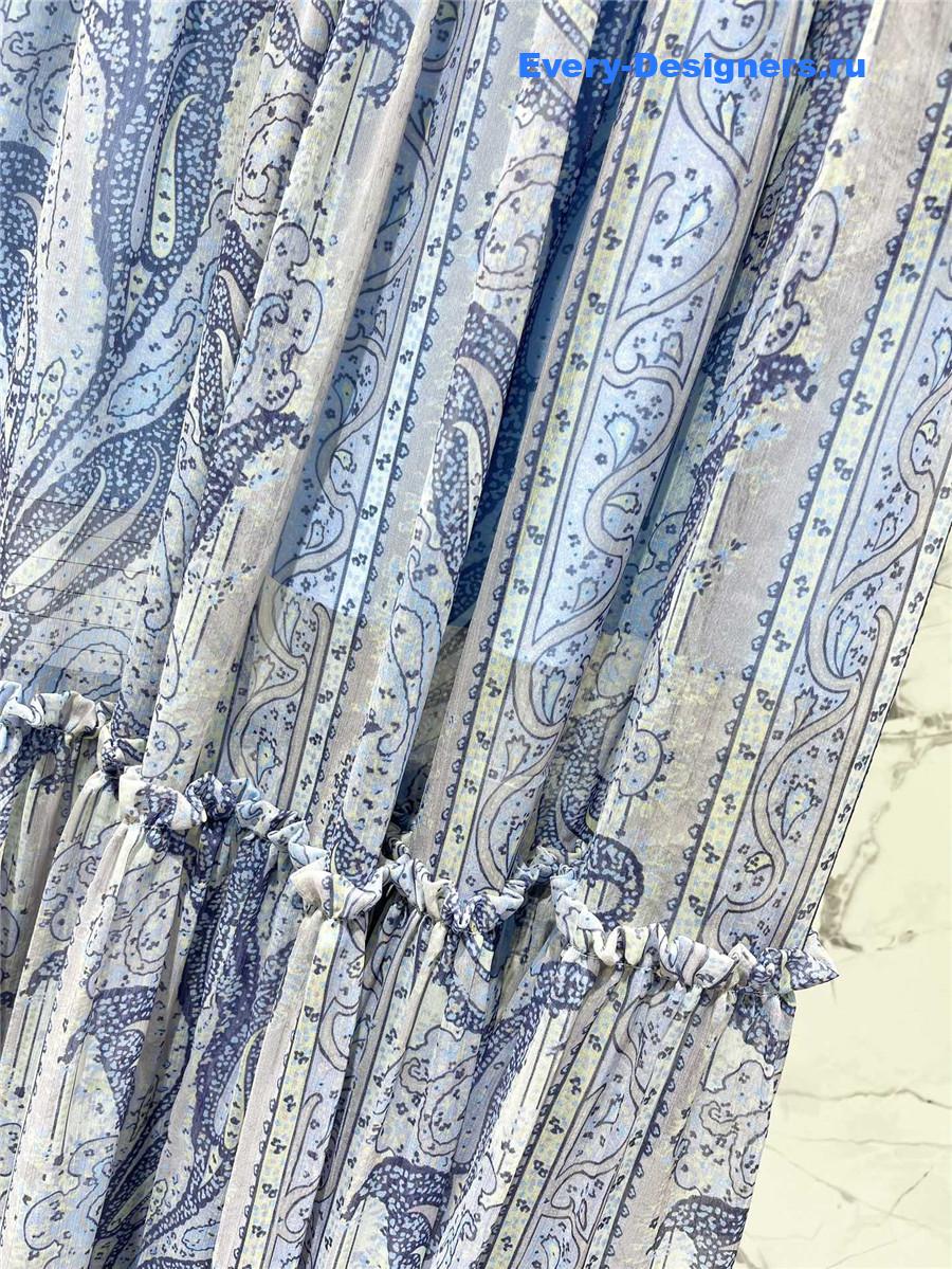 Sa1nt Lau*nt paisley silk skirt