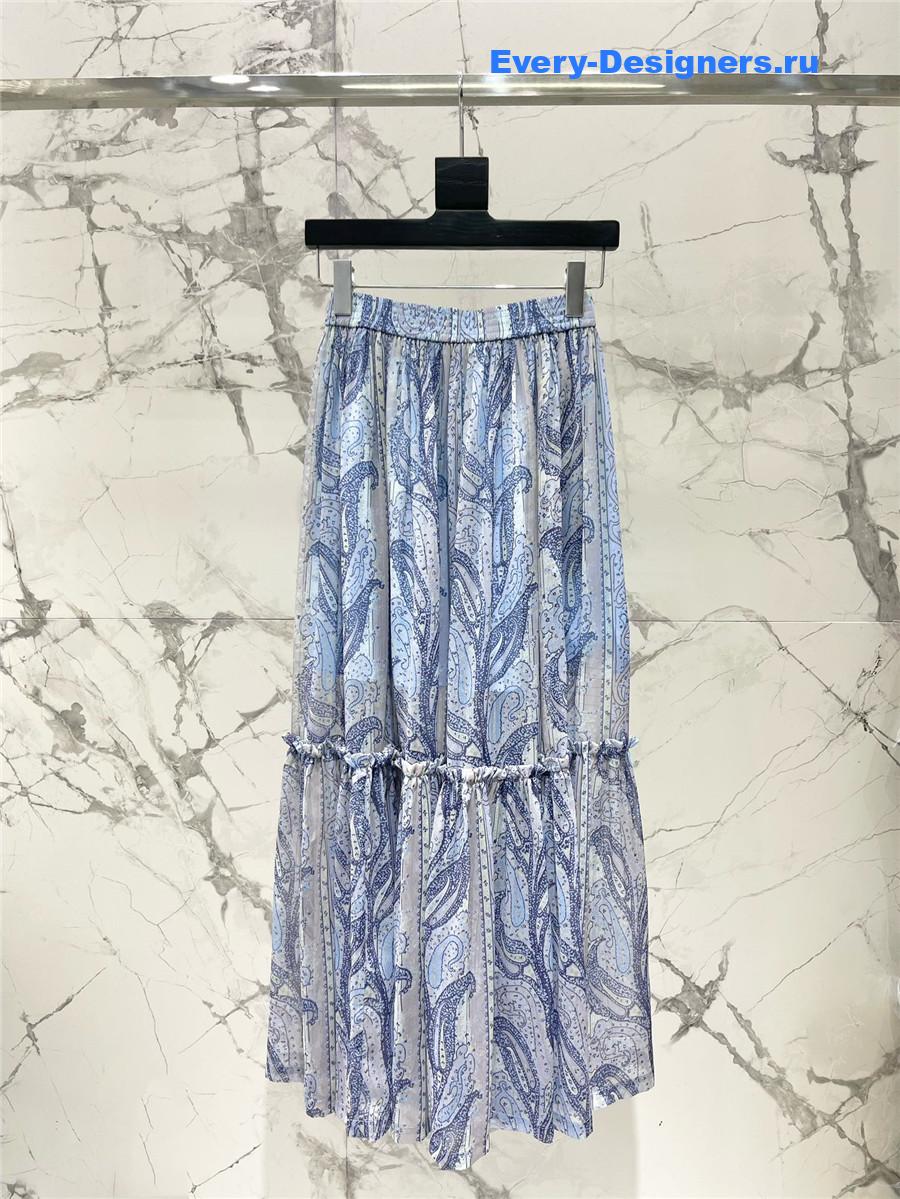 Sa1nt Lau*nt paisley silk skirt