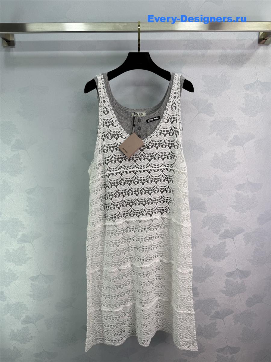 Miu Miu Lace Vest Dress Set
