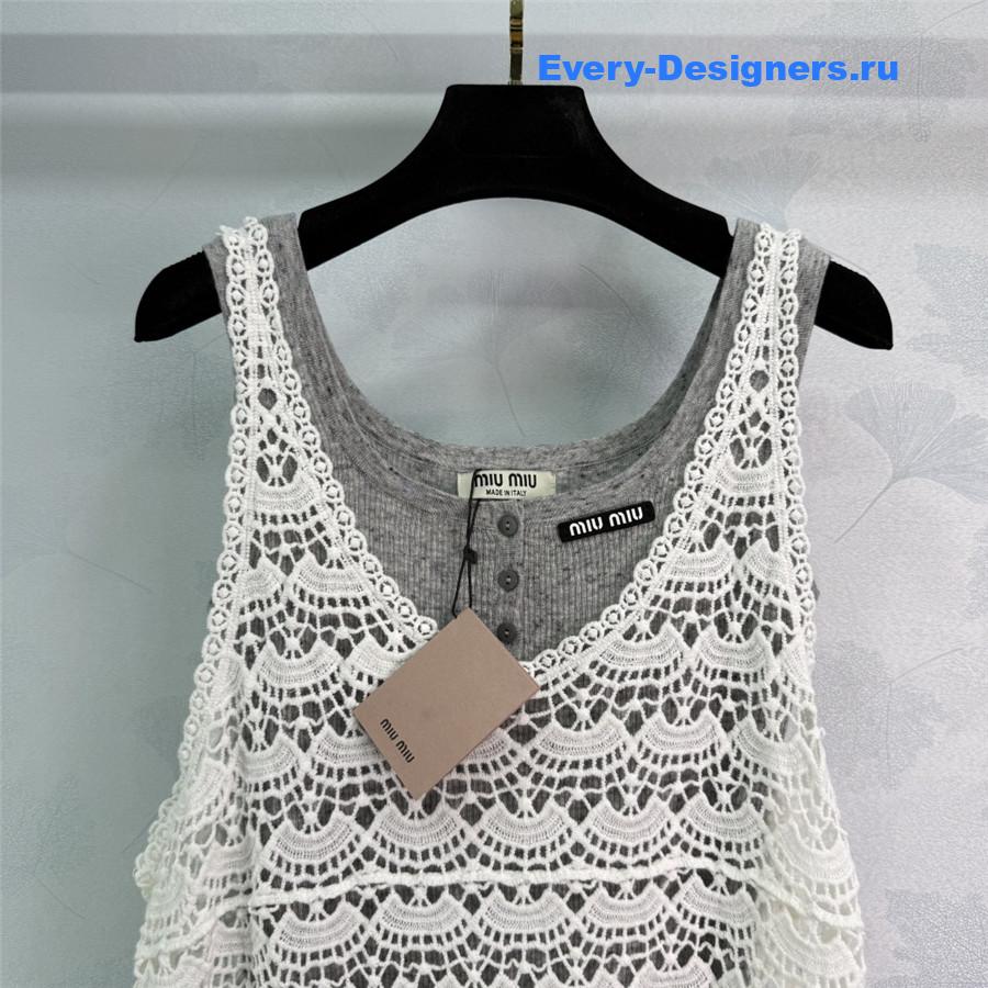 Miu Miu Lace Vest Dress Set