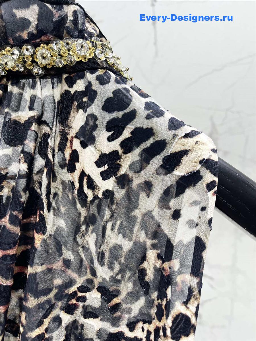 Sa1nt Lau*nt leopard vest