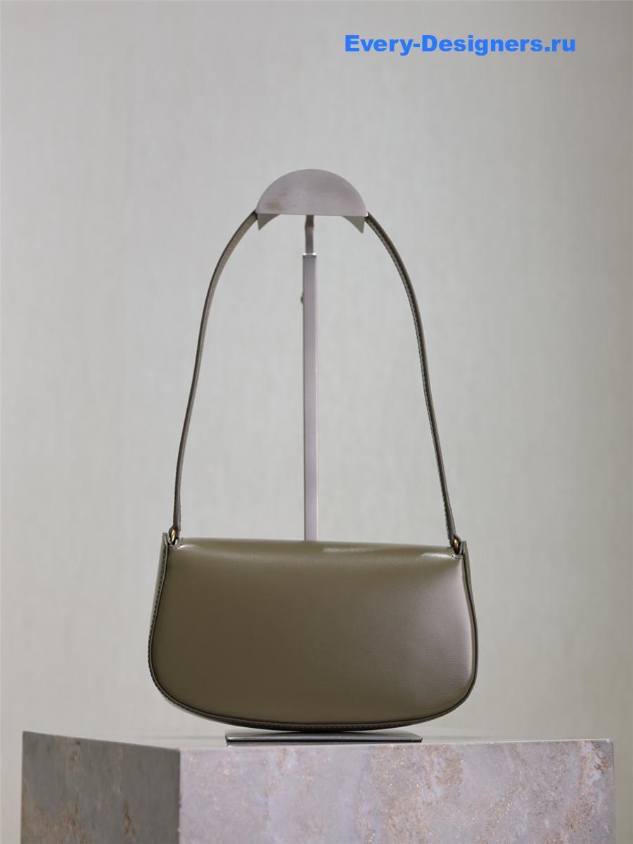 Sa1nt Lau*nt green voltaire mini leather shoulder bag
