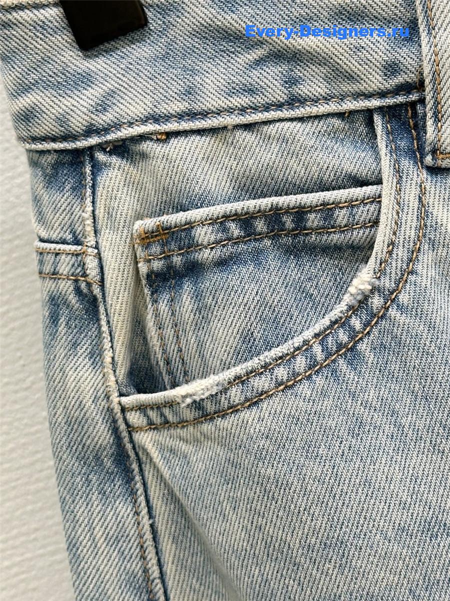 A1exa*der wang rhinestone light blue jeans