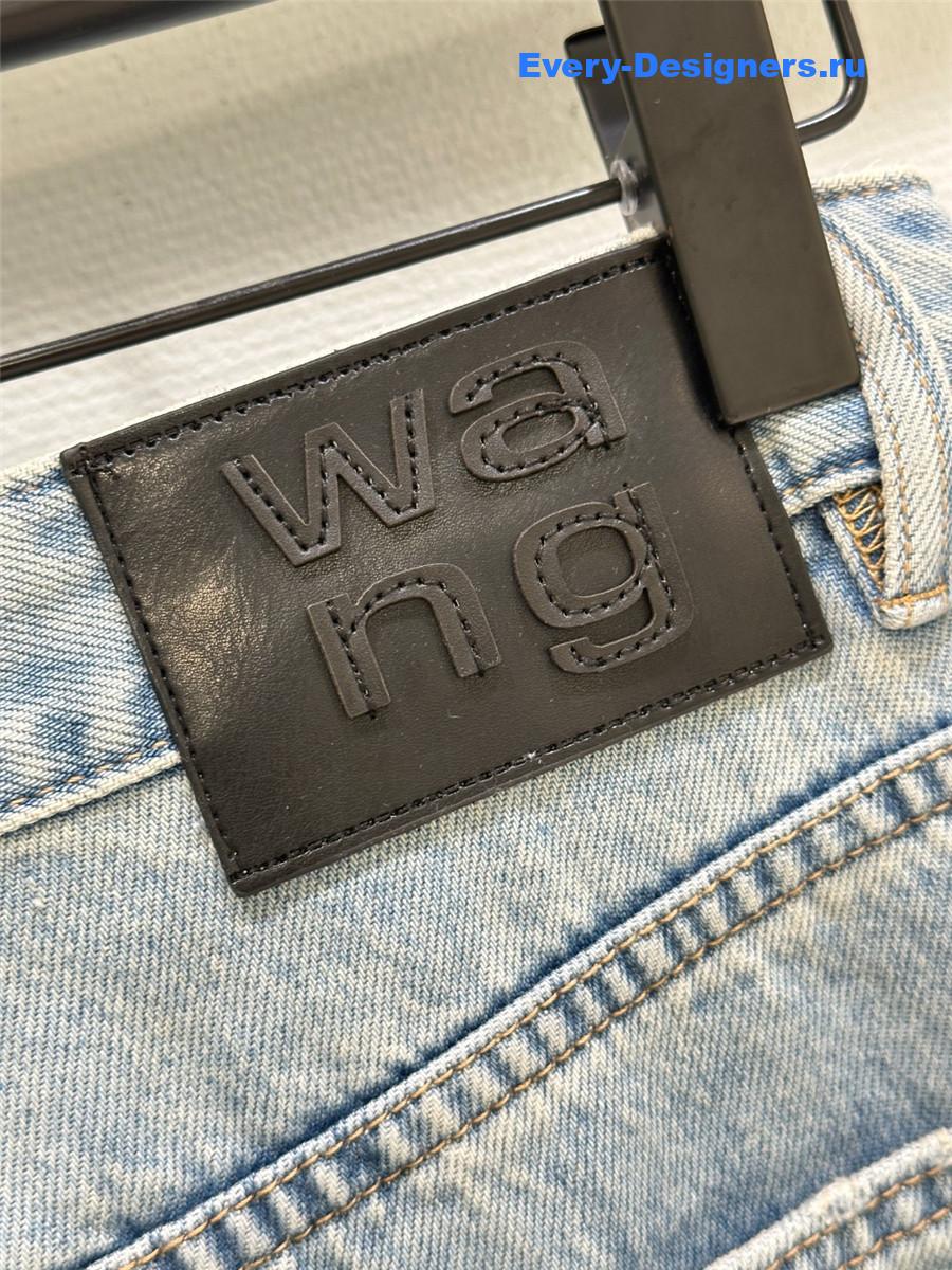 A1exa*der wang rhinestone light blue jeans