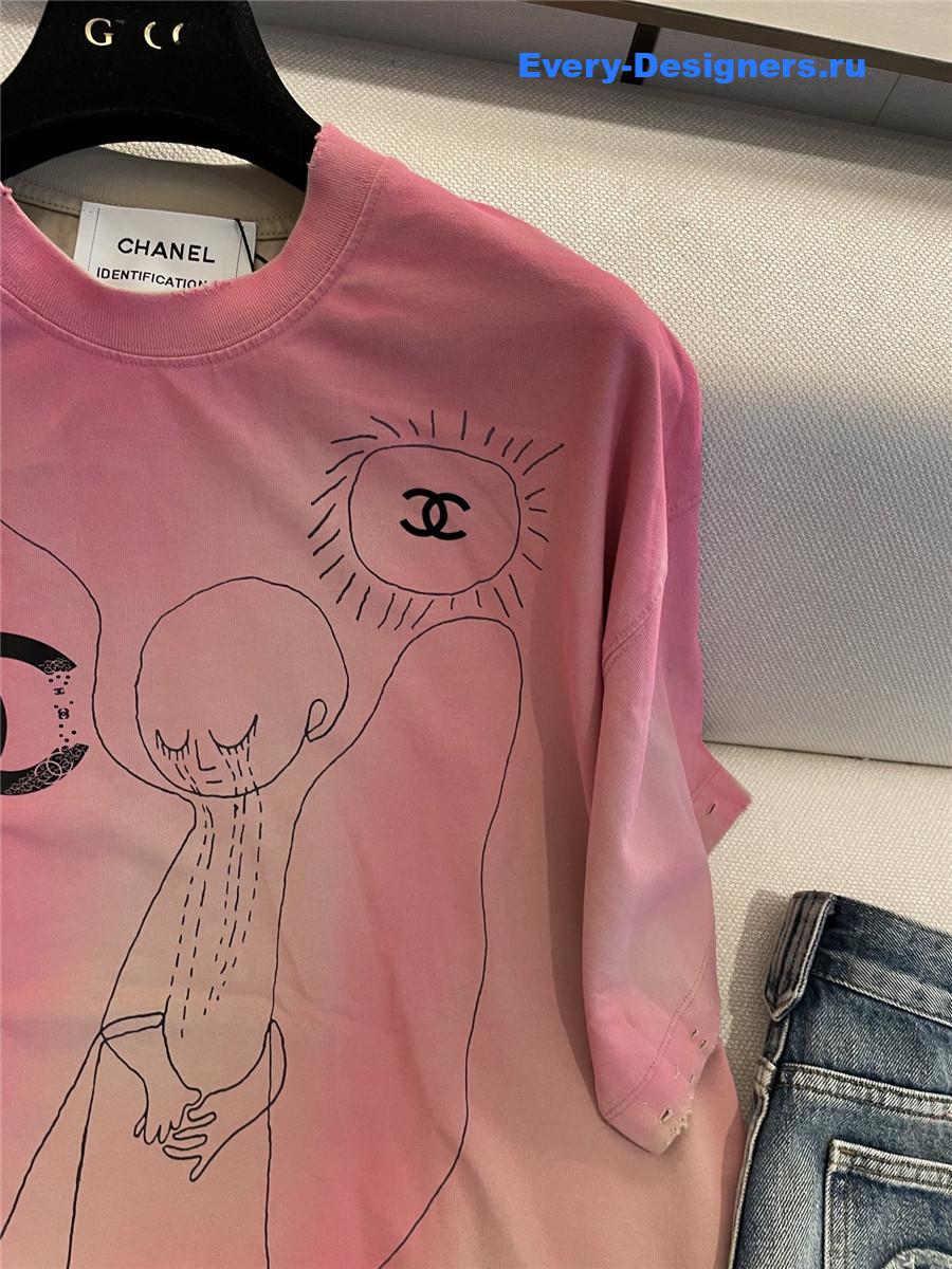 Ch**el cc logo cartoon t-shirt
