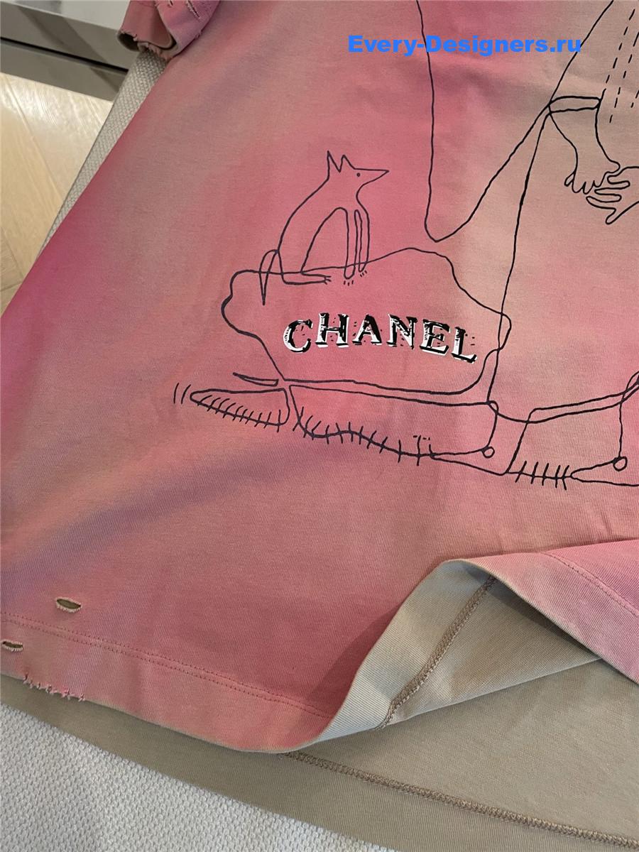 Ch**el cc logo cartoon t-shirt