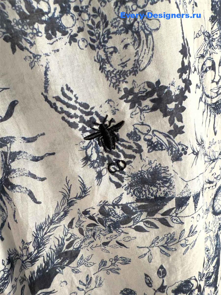 D10r sun god print shirt