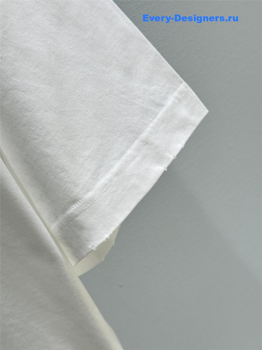 Givenchy Mint White Logo Tee