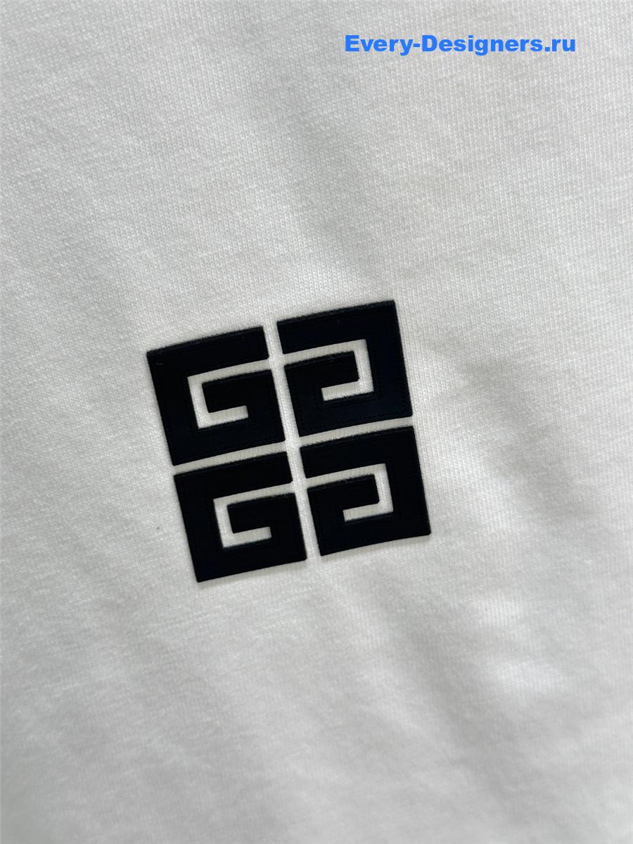 Givenchy Mint White Logo Tee