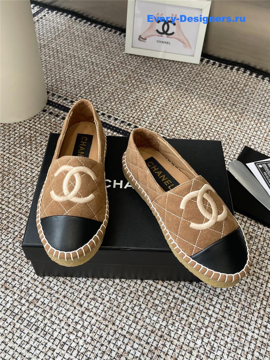 Ch**el classic lambskin espadrilles flats