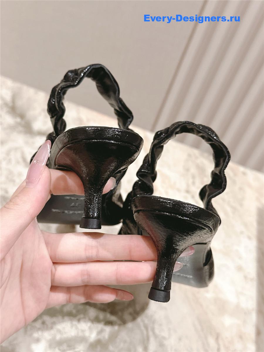 Ba1en*iaga monaco 50mm slingback in black