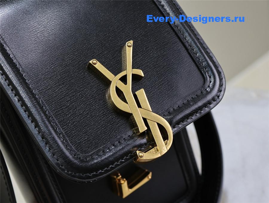 Sa1nt Lau*nt solferino mini black leather messenger bag