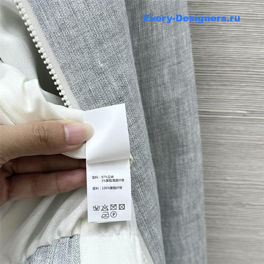 BC Grey Gold Linen Hooded Jacket