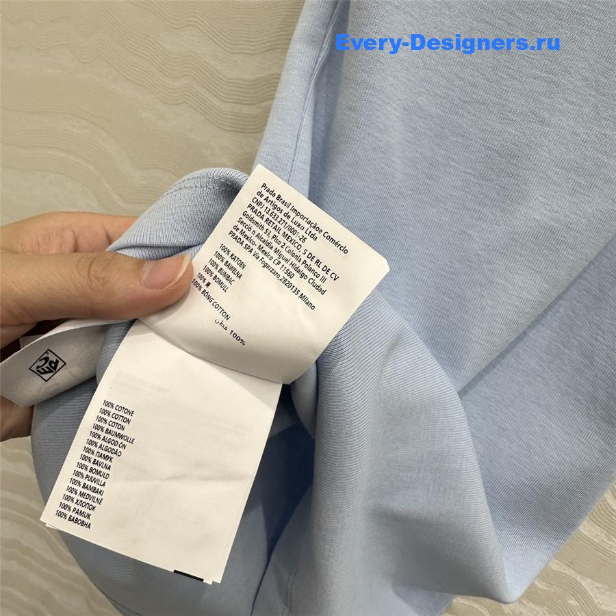 Pra*a light blue ribbed-knit tank top