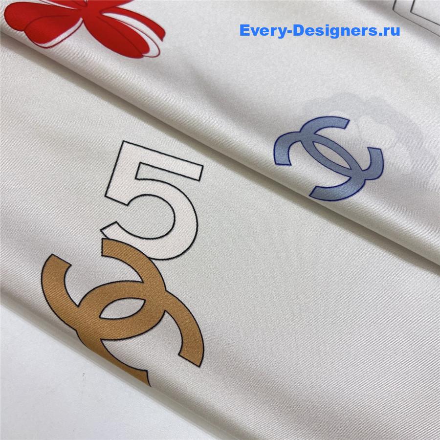 Ch**el birdcage print silk scarf