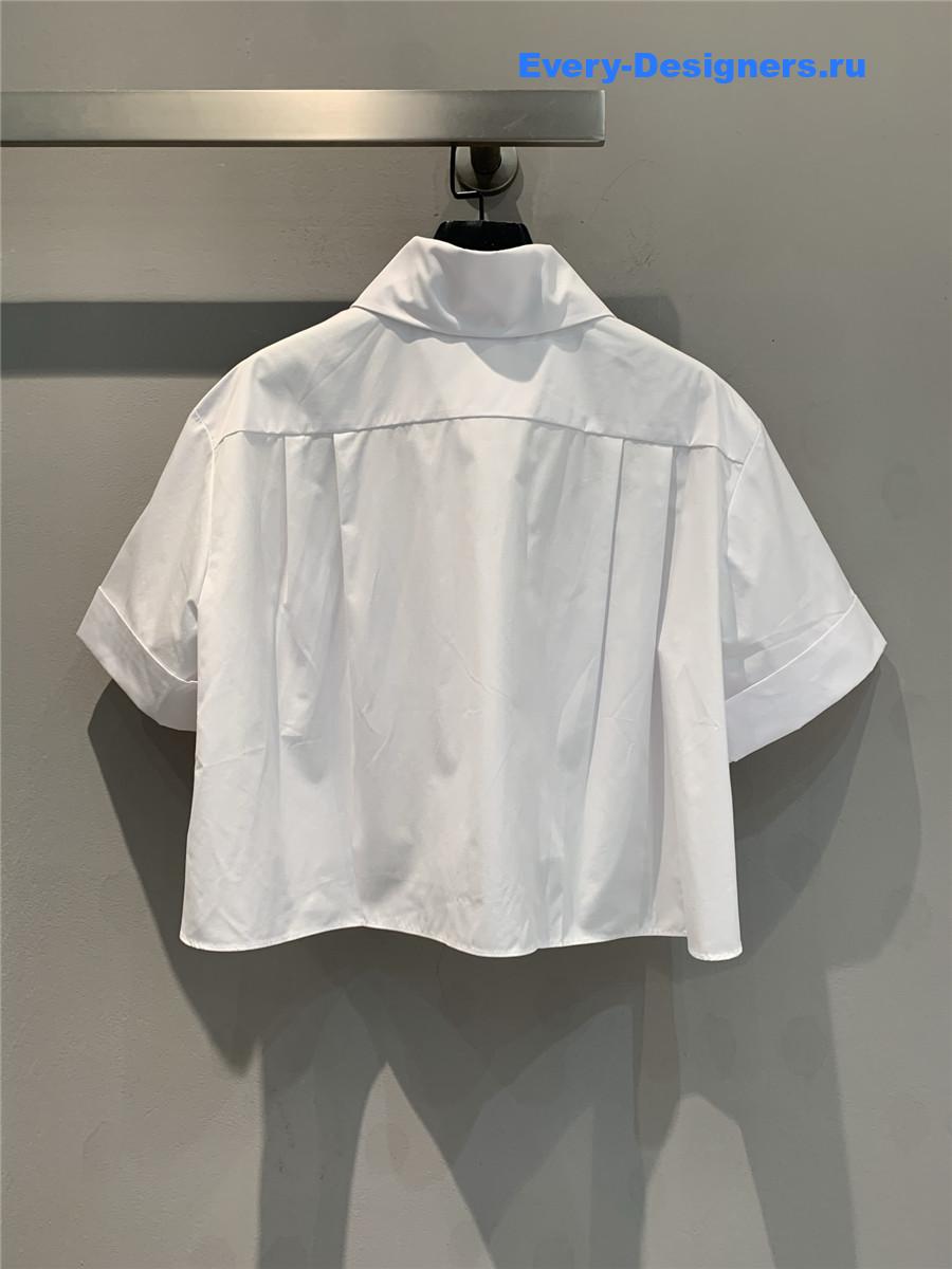 Ch**el white classic logo shirt