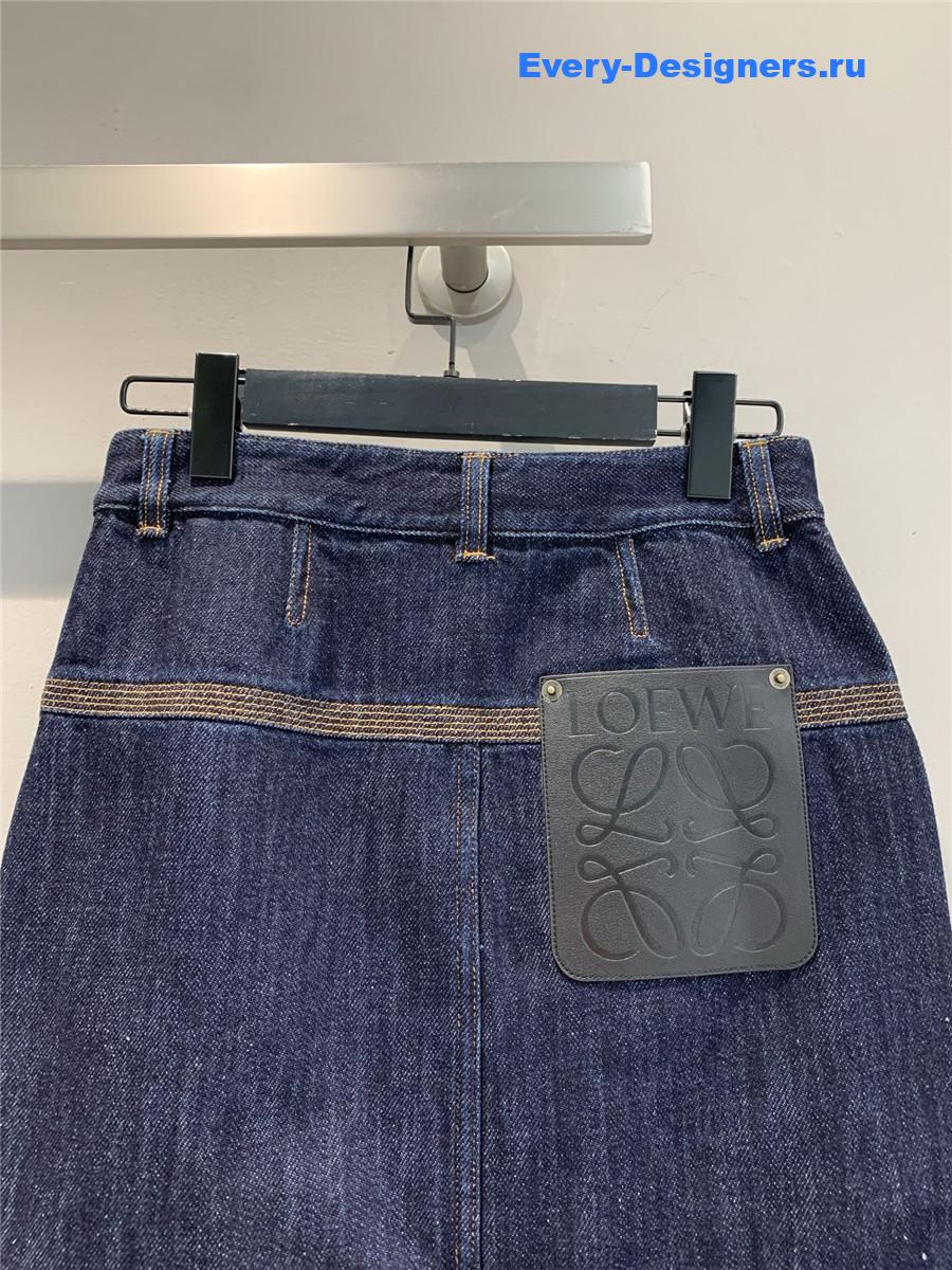 L0ew* workwear denim skirt