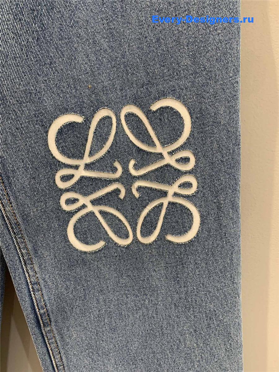 L0ew* blue anagram baggy jeans