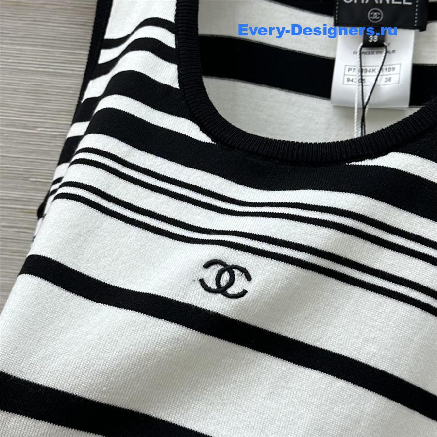 Ch**el striped knit vest