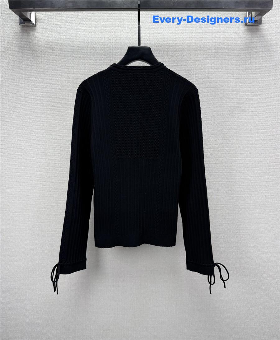 Ch**el jacquard knit cardigan