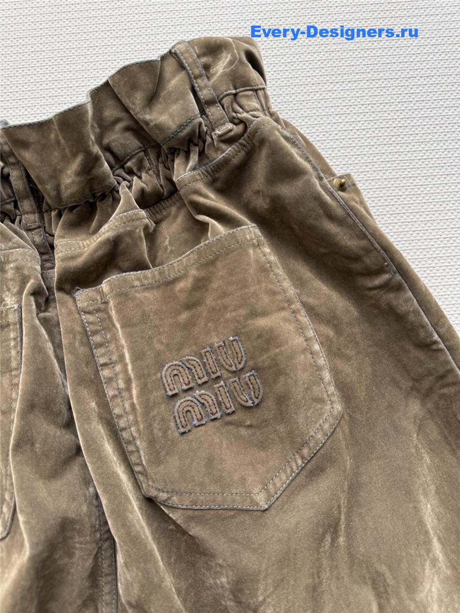 Miu Miu Brown Velvet Jeans