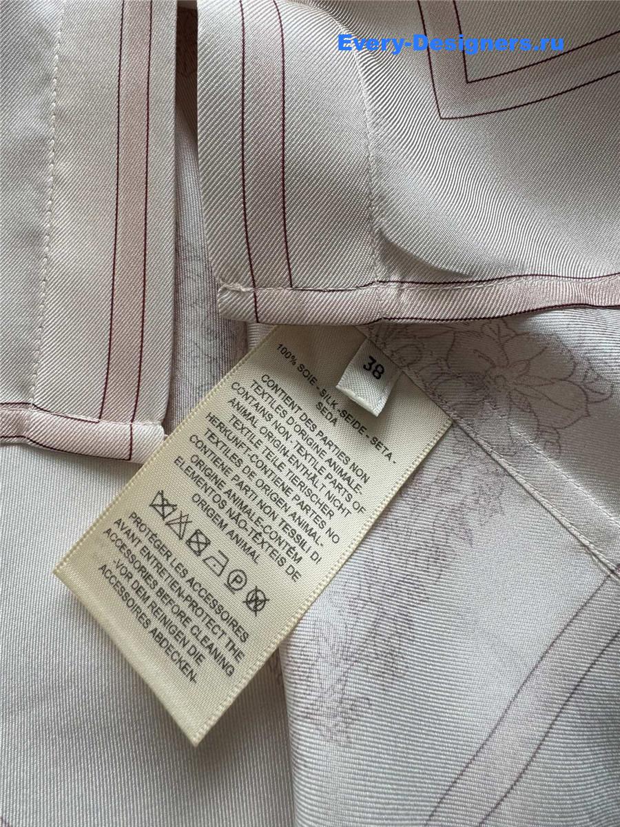 H**me5 pink floral silk shirt
