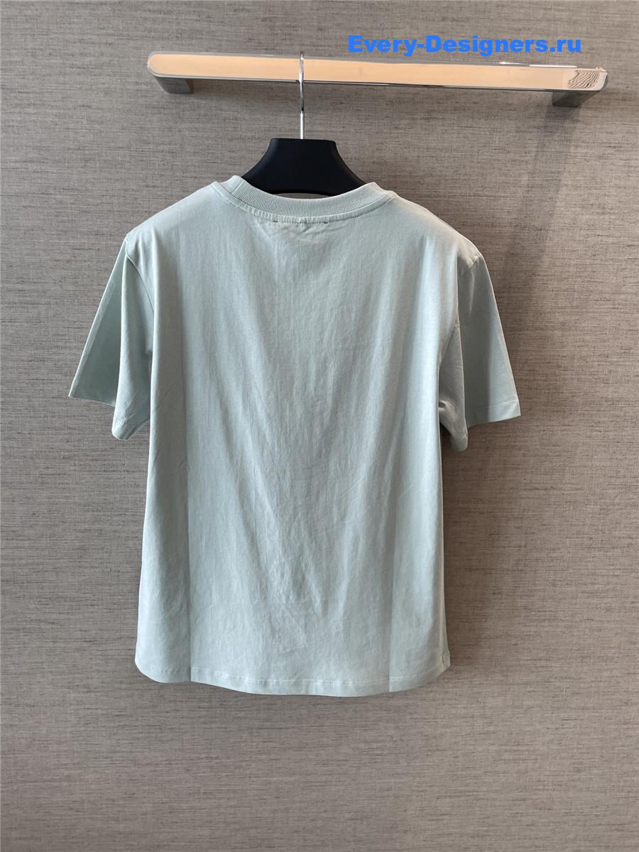 F**di ff light green crew neck short sleeves