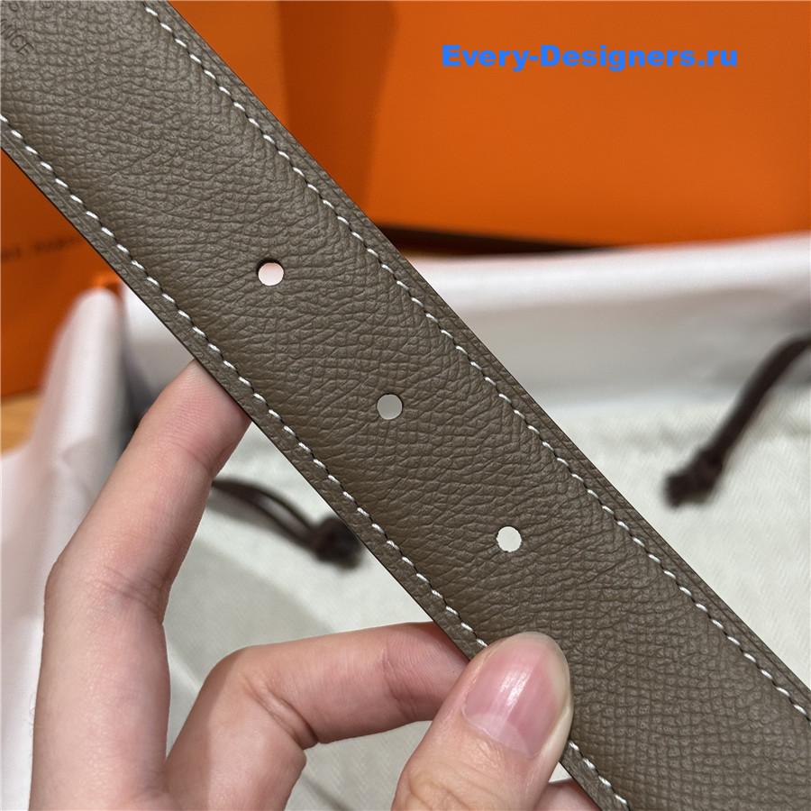 H**me5 hisseo grey leather belt