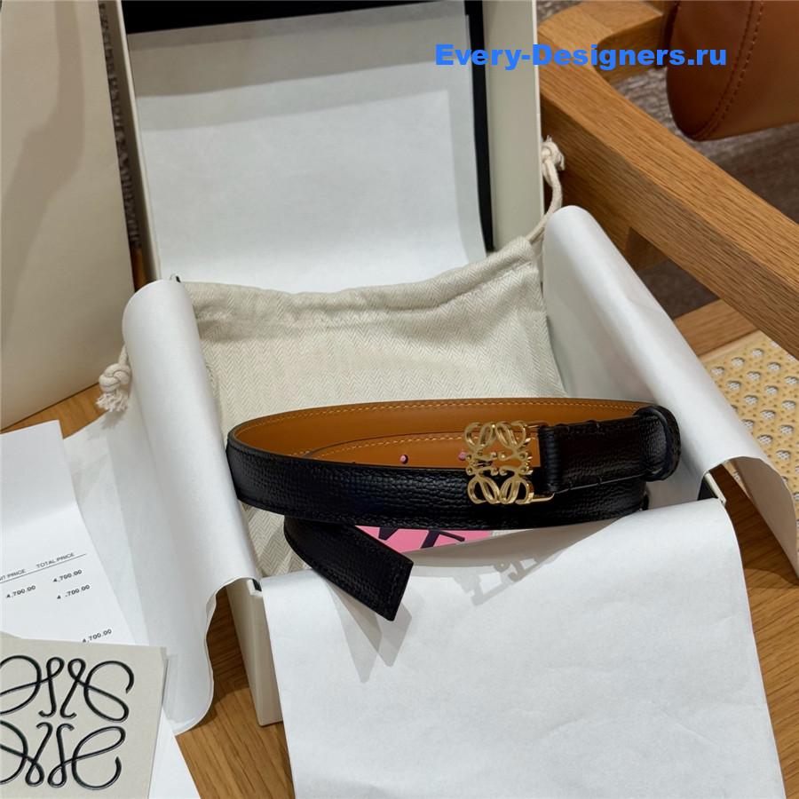L0ew* black calfskin belt
