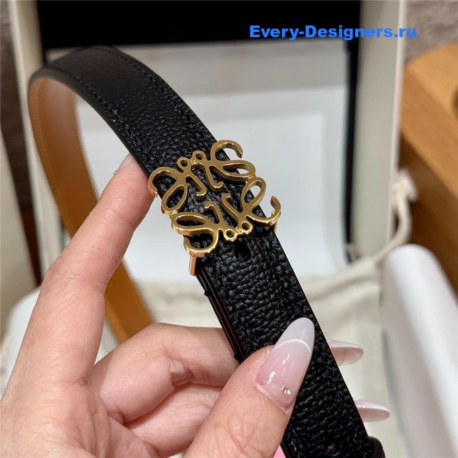 L0ew* black calfskin belt