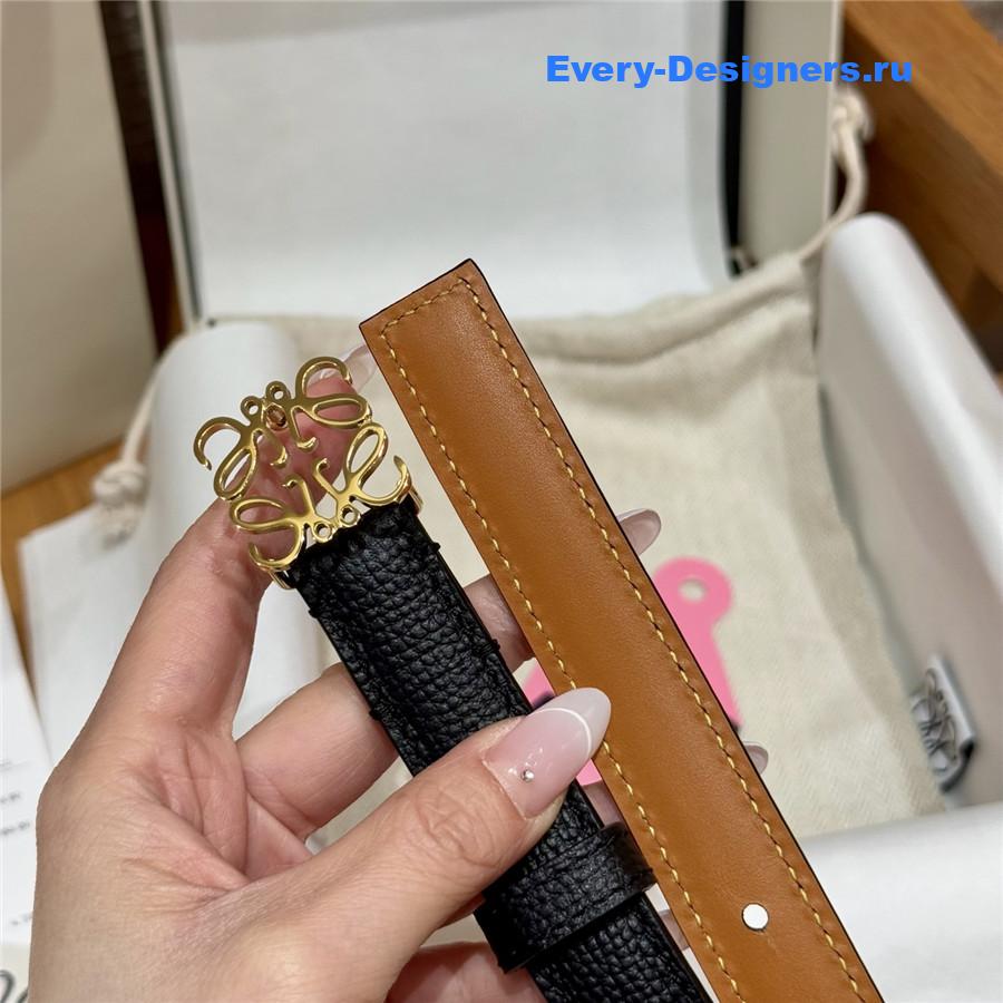 L0ew* black calfskin belt