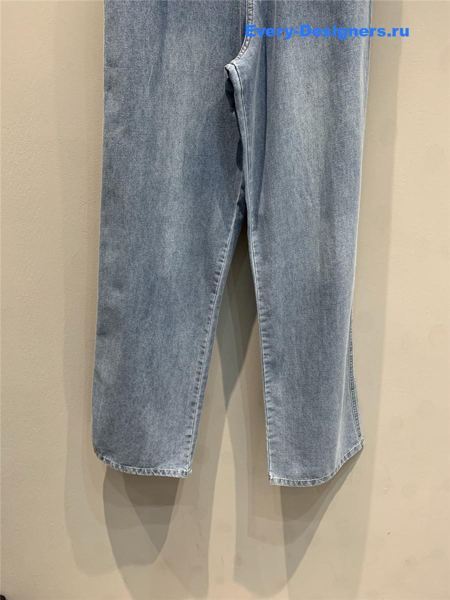 Miu Miu Light Blue High-Waist Jeans