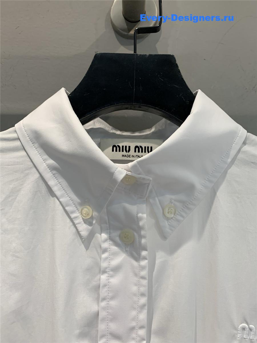 Miu Miu White Shirt Dress