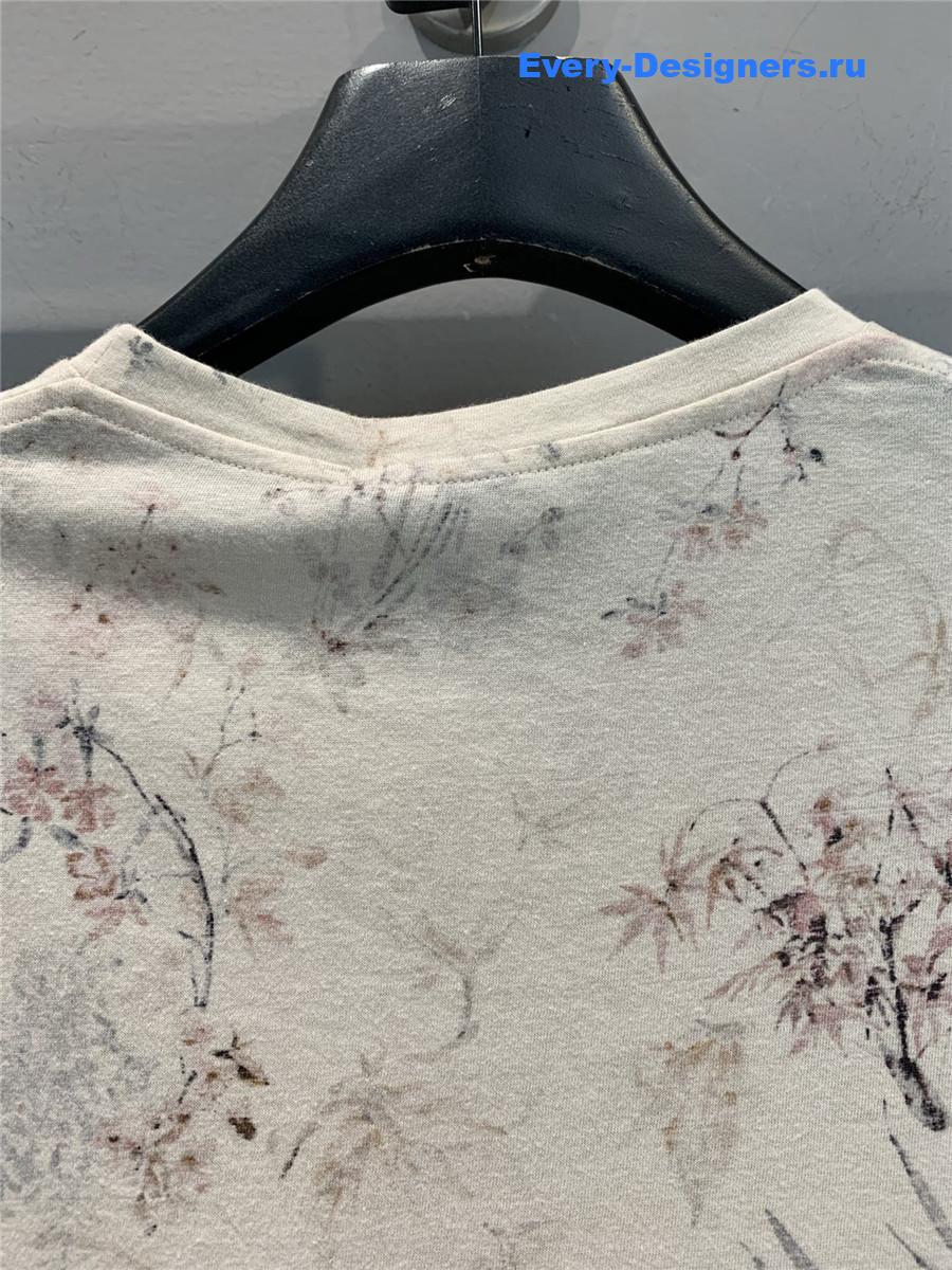 D10r embroidered millefiori t-shirt