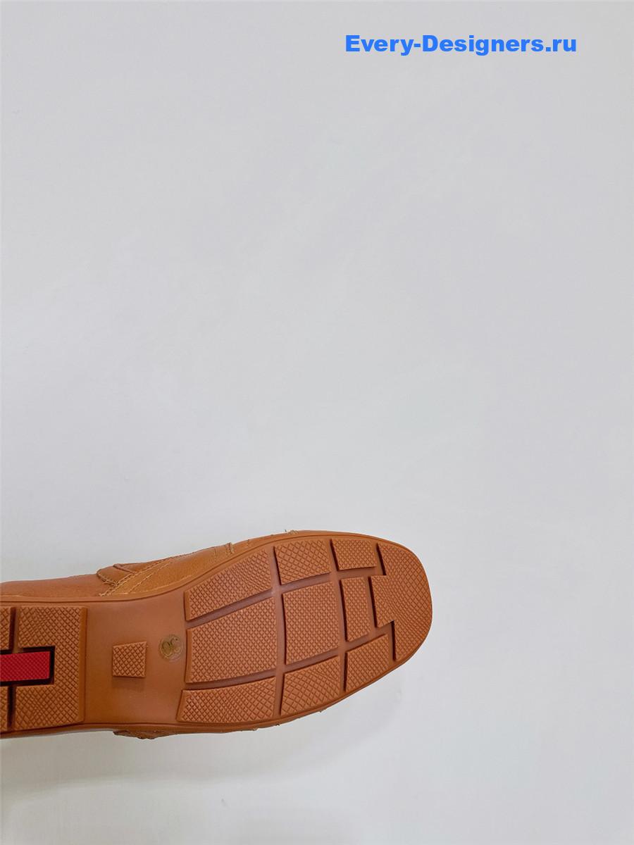 Pra*a brown leather sneakers