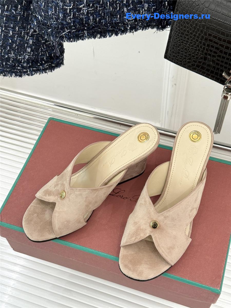 L0r0 P1ana vera sandals beige