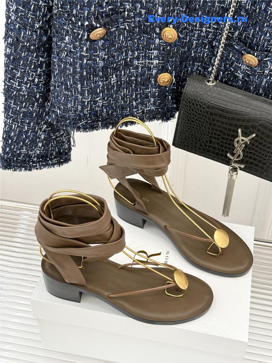 The R0w leather thong sandals