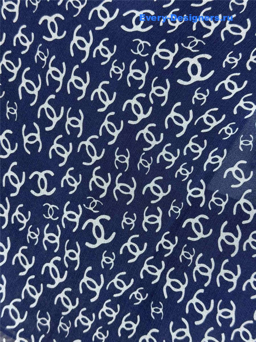 Ch**el dark blue silk camisole