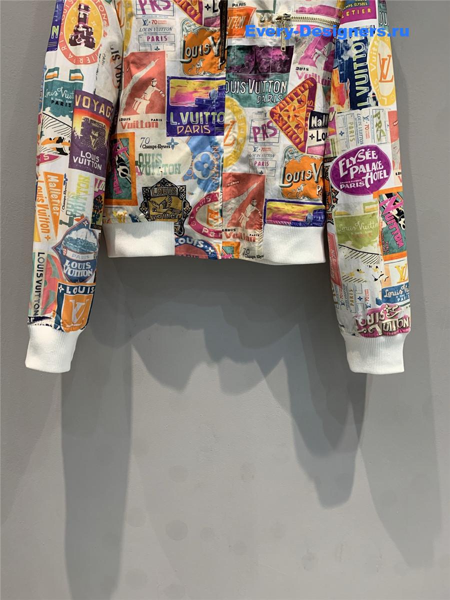 l0vis Vvtt0n reversible bomber jacket