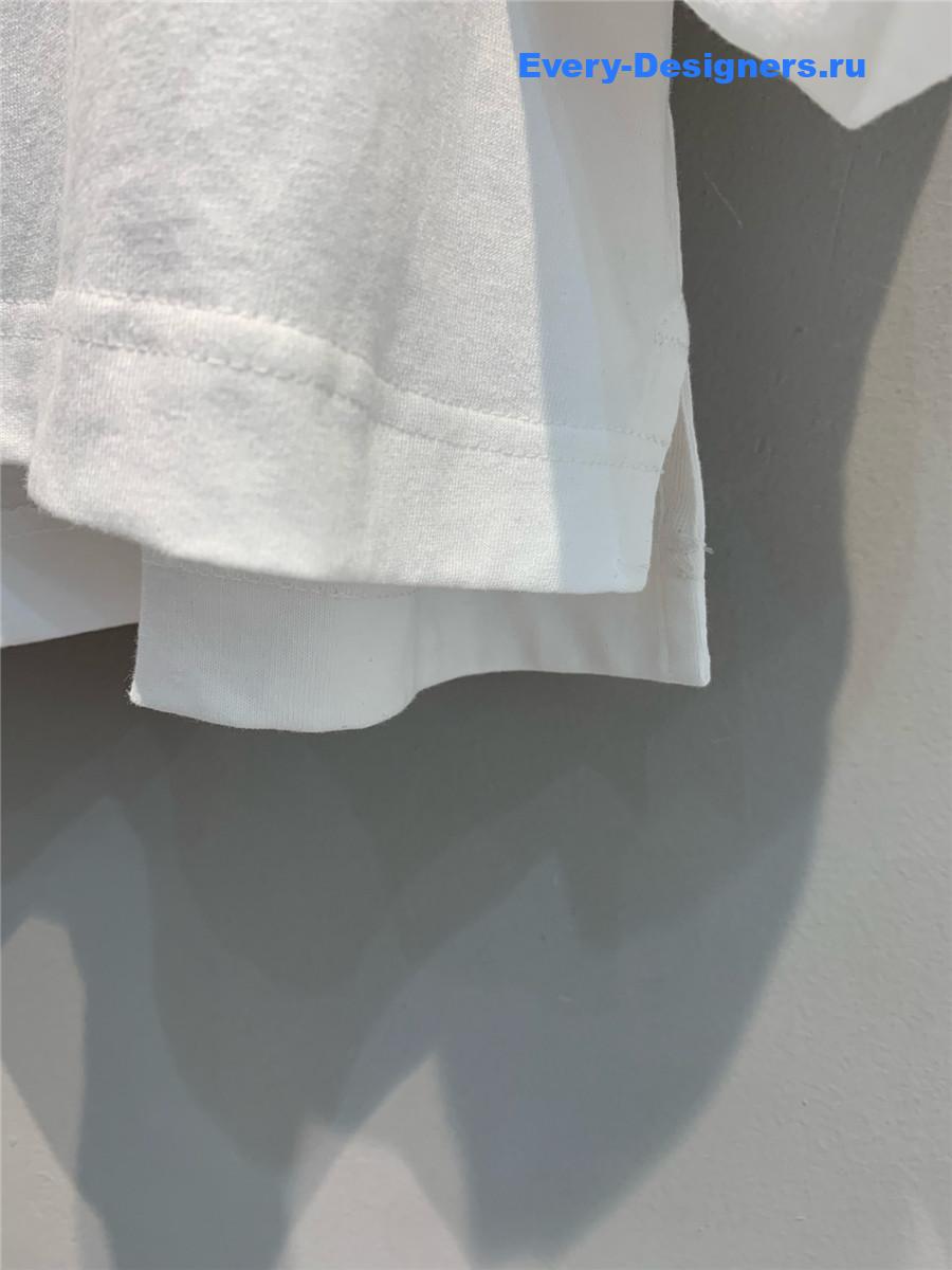 A1exa*der wang white cropped logo tee