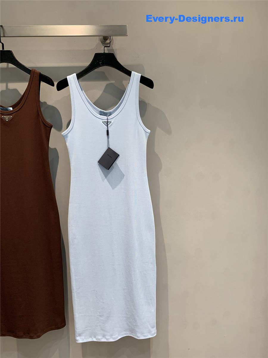 Pra*a light blue vest dress